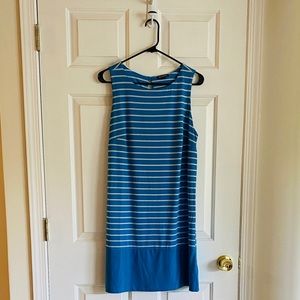 Blue striped dress